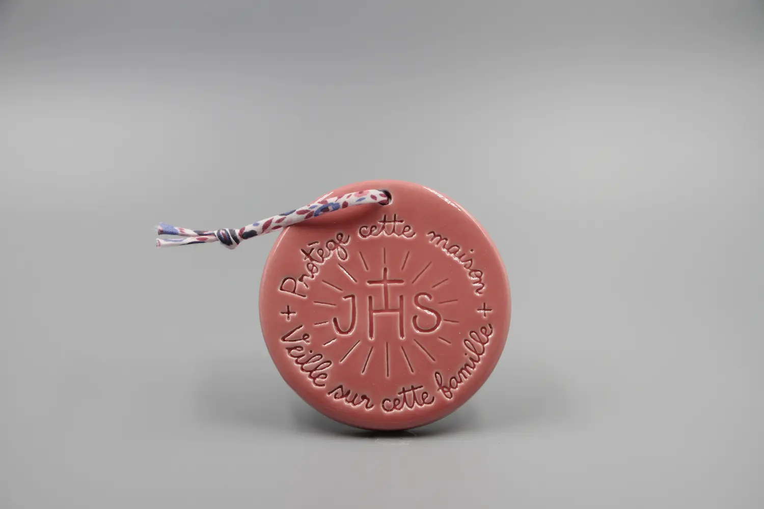 Médaillon Bénédiction Maison - Vieux Rose